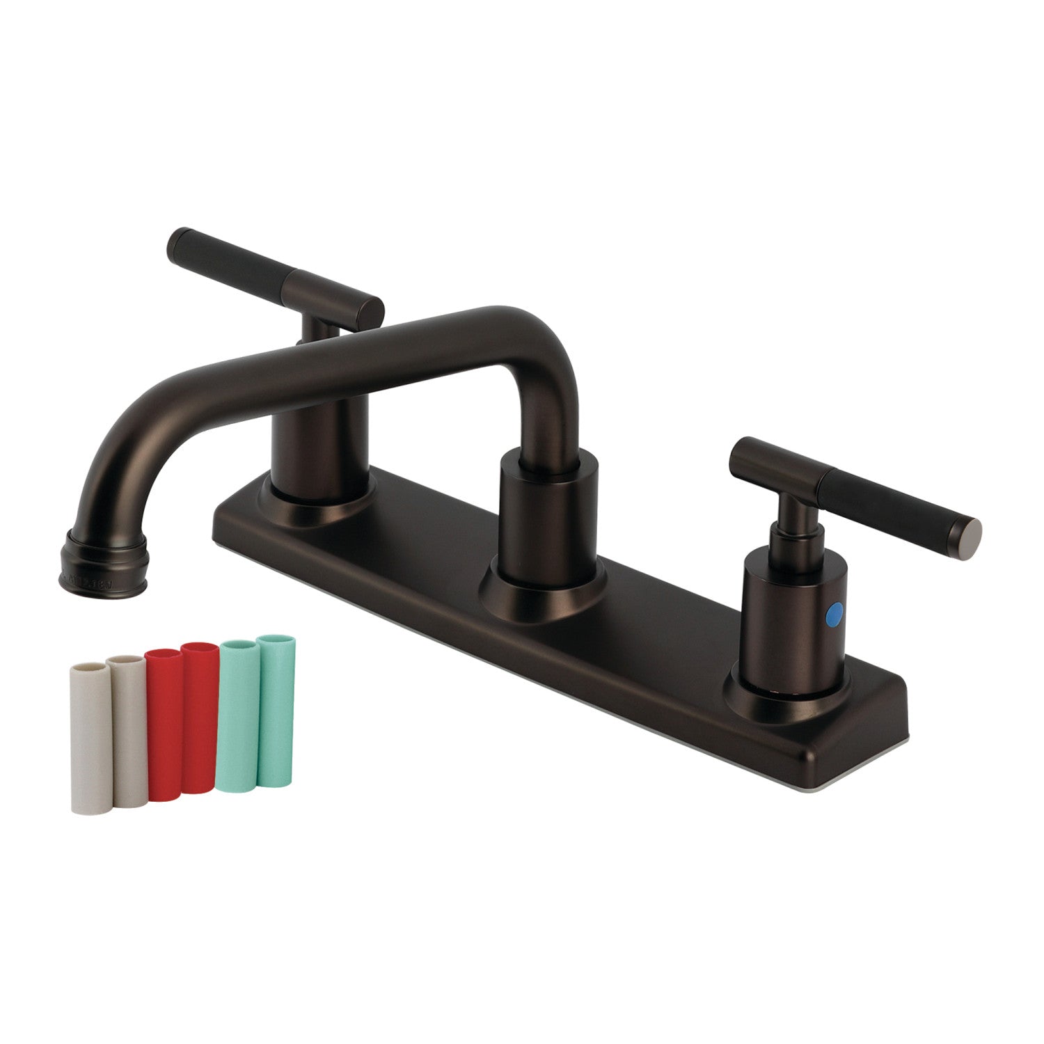 Kingston Sona FB2135CKL - Kaiser Two-Handle 2-Hole 8" Centerset Kitchen Faucet, Oil Rubbed Bronze — image 1